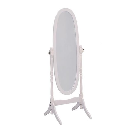 Ore Furniture Ore Furniture N4001-WH 59.5 in. White Finish Cheval Standing Mirror N4001-WH